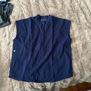 Figs Deep Blue Sleeveless Top & bottom